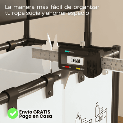 Cesta de Lavandería Multifuncional - Previene la humedad y malos olres en ropa sucia 💥 HOY 50% DCTO