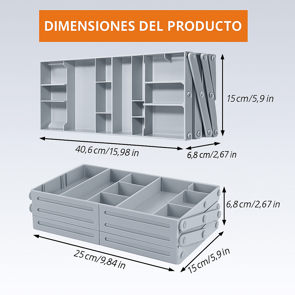 Plixor™ - Organizador tres niveles que maximiza el espacio de almacenamiento⚡ENVÍO GRATIS