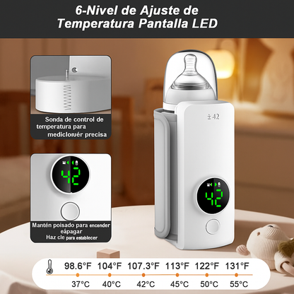 WarmiGo™  Calentador de Teteros Portátil  - Biberón listo en menos de 10 Min 🍼 HOY 50% DCTO