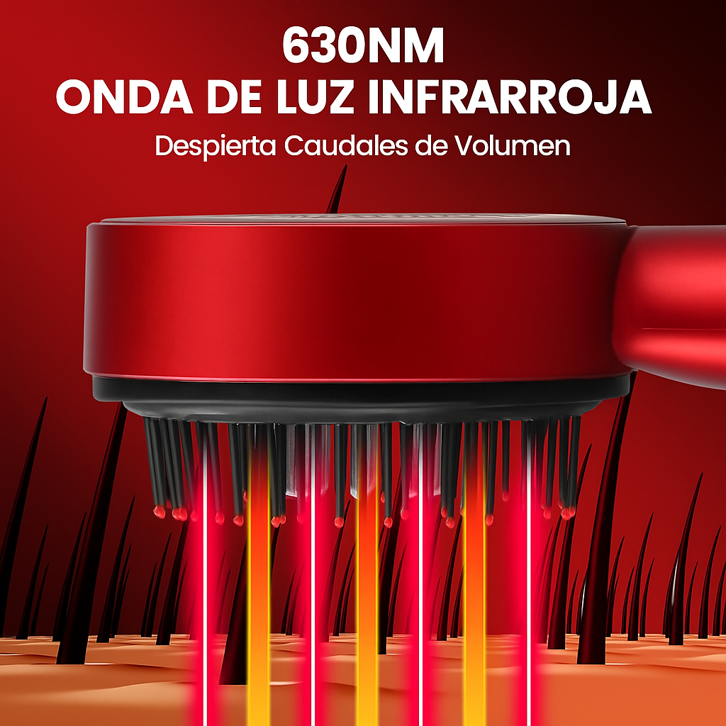 Capilux Pro™ Cepillo Infrarojo - Detiene la caída, engrosa y crece el cabello 2 veces más rápido ✨ HOY 45% OFF