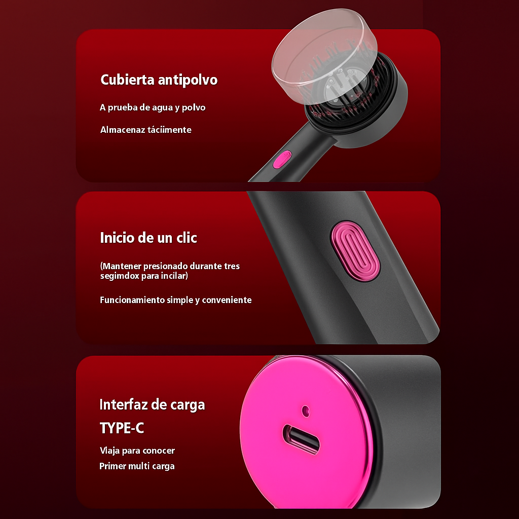 Capilux Pro™ Cepillo Infrarojo - Detiene la caída, engrosa y crece el cabello 2 veces más rápido ✨ HOY 45% OFF